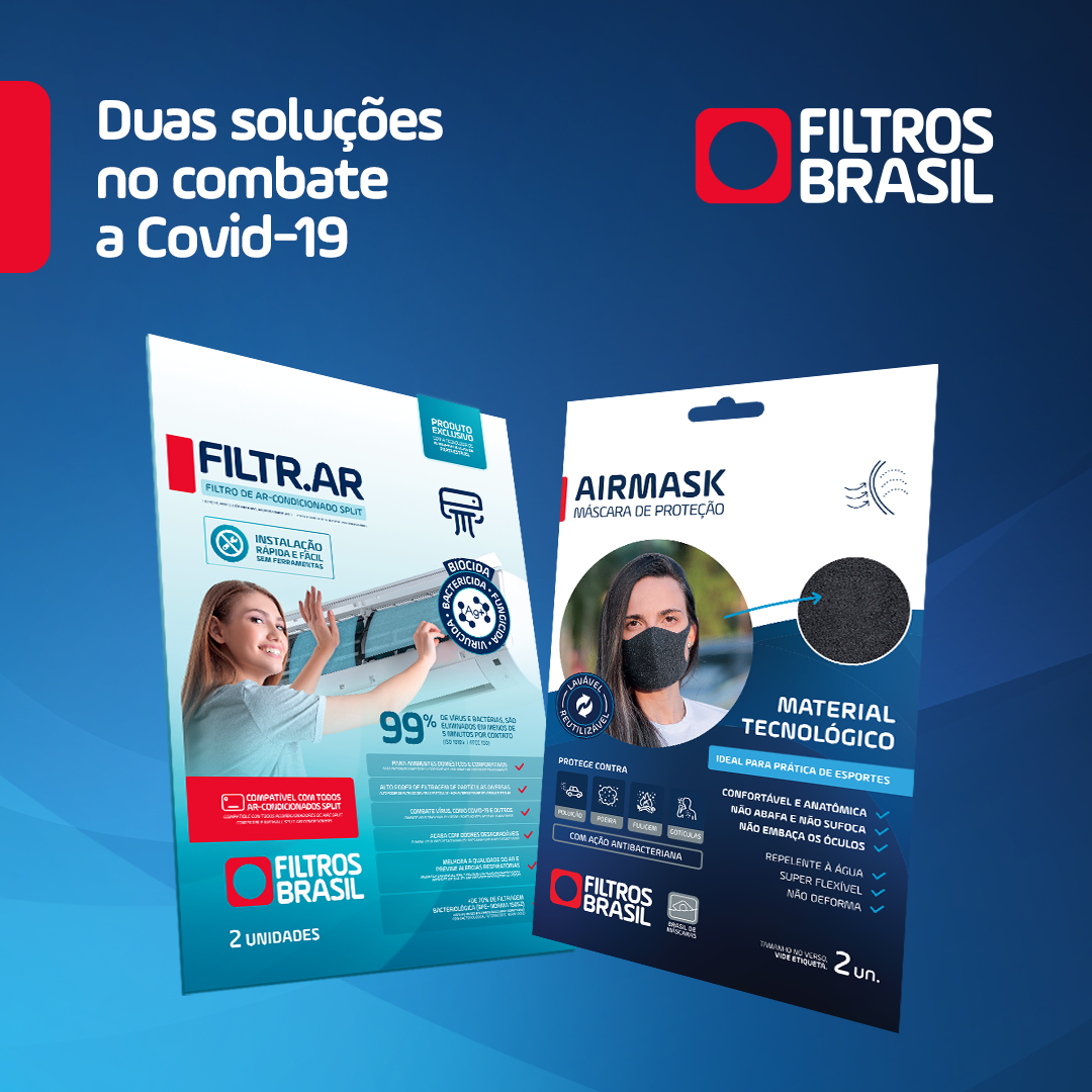 AIRMASK e Filtr.AR:  Duas soluções Filtros Brasil no combate a Covid-19